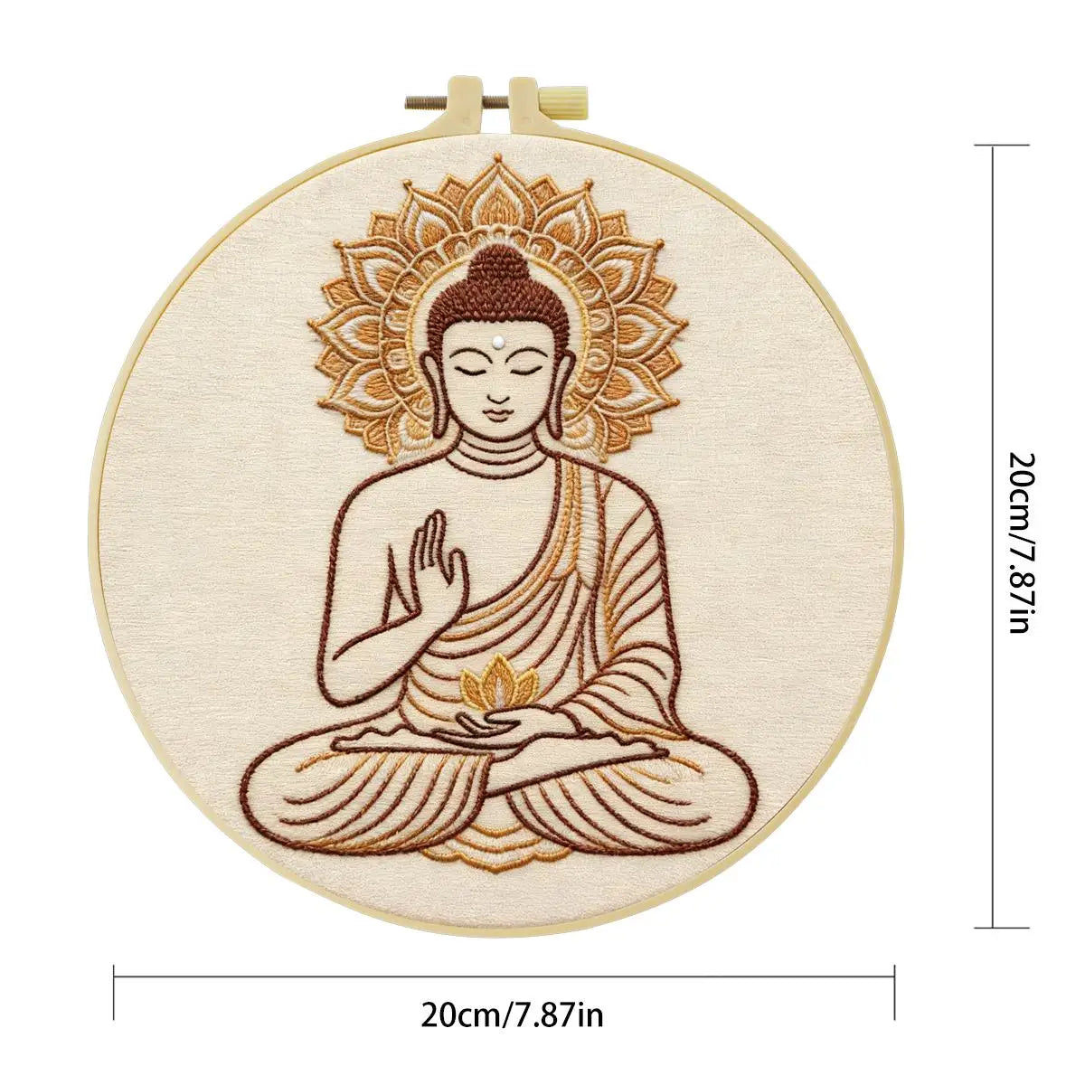 Serene Buddha Embroidery Kit Kits For Stitchers