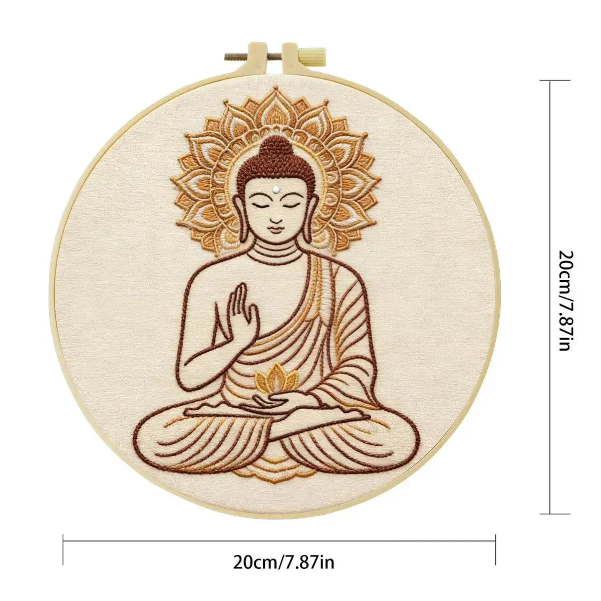 Serene Buddha Embroidery Kit Kits For Stitchers