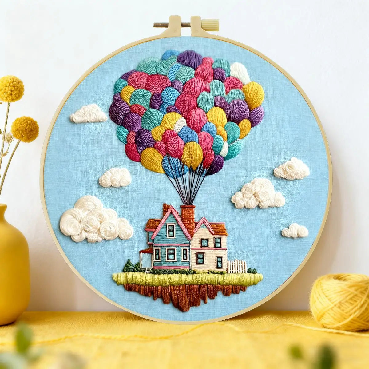 Up, Up & Home Embroidery Kit Kits For Stitchers