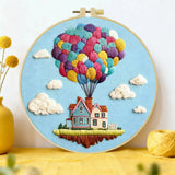 Up, Up & Home Embroidery Kit Kits For Stitchers