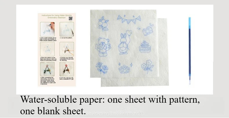 4-Piece Beginner Embroidery Learning Kit Kits For Stitchers