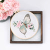 Floral Butterfly Hand Embroidery Kit
