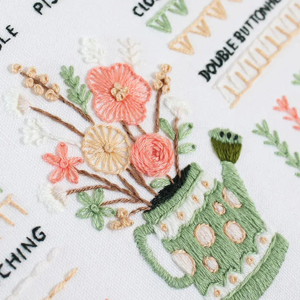 3-Piece Beginner Embroidery Stitch Practice Kit Kits For Stitchers