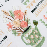 3-Piece Beginner Embroidery Stitch Practice Kit Kits For Stitchers