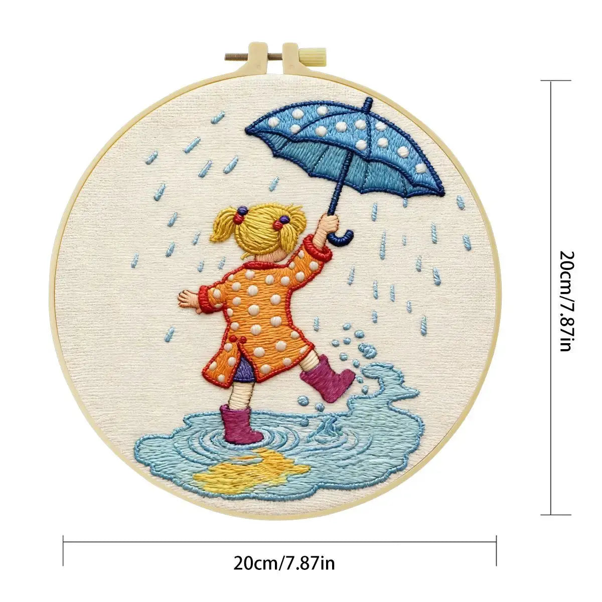 Rainy Day Puddle Jumper Embroidery Kit ☔💛 Kits For Stitchers