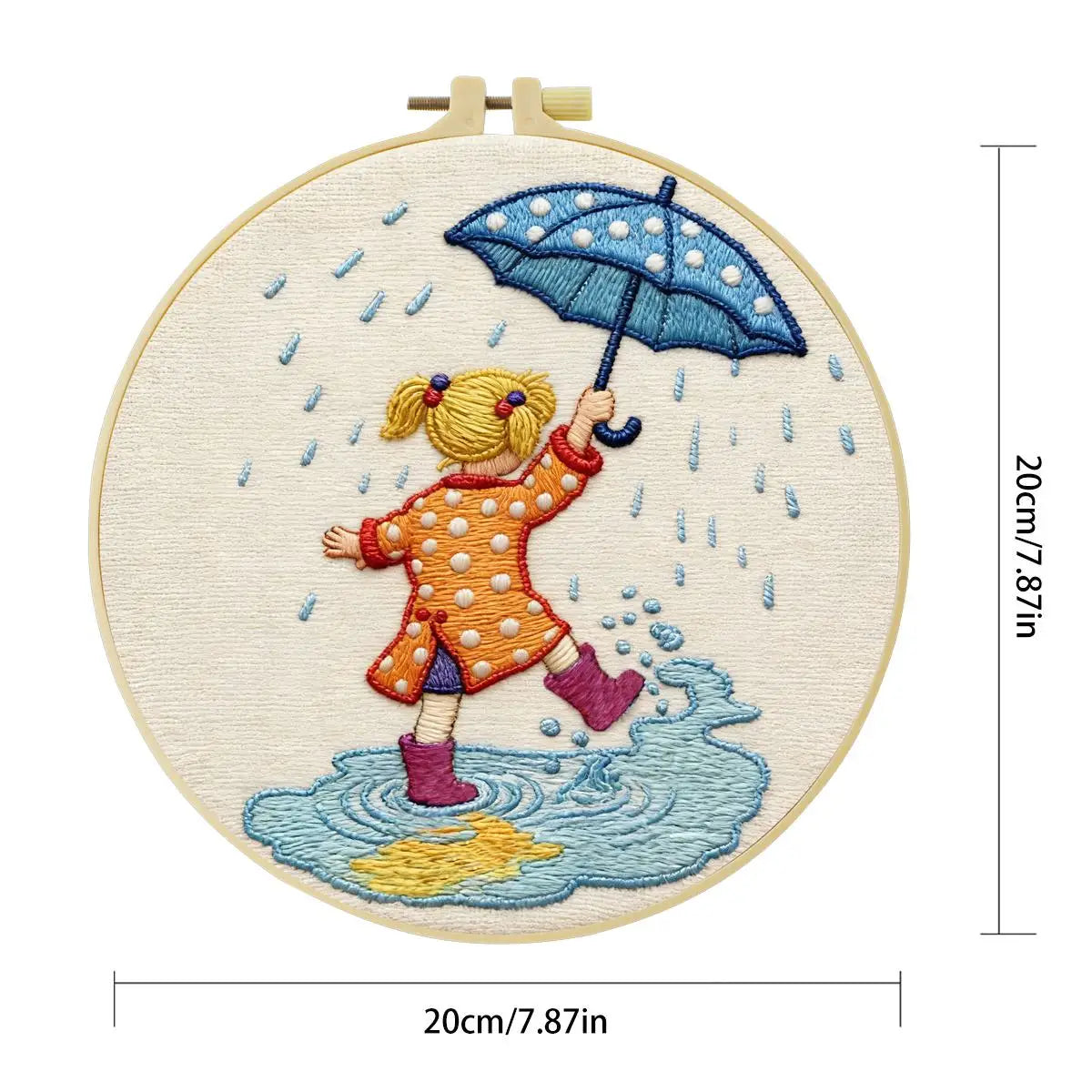 Rainy Day Puddle Jumper Embroidery Kit ☔💛 Kits For Stitchers