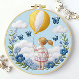 Balloon Girl Embroidery Starter Kit