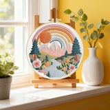 Hand-Embroidered Soccer Ball Wall Art – Football Hoop Decor