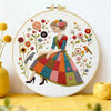 Patchwork Dress Girl Embroidery Kit Kits For Stitchers
