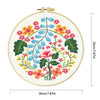 Folk Floral Hand Embroidery Kit