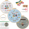 3-Piece Beginner Embroidery Starter Kit Kits For Stitchers