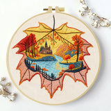 Maple Leaf Embroidery Kit