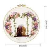 Grandma & Granddaughter Embroidery Kit for Beginners – DIY Floral Hand Embroidery Hoop Set Kits For Stitchers