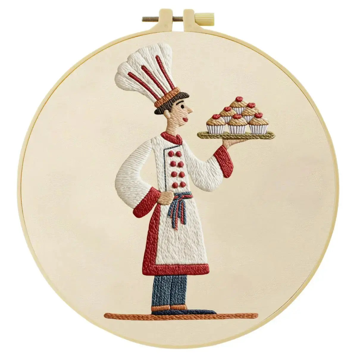 Pastry Chef Embroidery Kit Kits For Stitchers