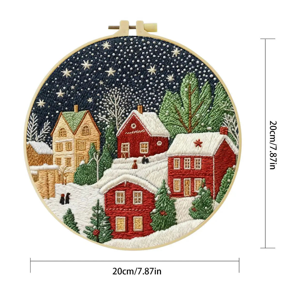 Christmas Town Embroidery Kit