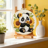 Sunflower Panda Embroidery Kit 🌻🐼 Kits For Stitchers
