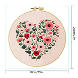 Floral Heart Hand Embroidery Kit