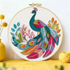 Boho Peacock Embroidery Kit Kits For Stitchers
