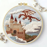 Dragon's Keep Embroidery Kit Kits For Stitchers