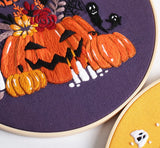Spooky Halloween Embroidery Kit Collection – 7 Designs