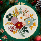 Floral Hand Embroidery Kit The Stichers Heavane