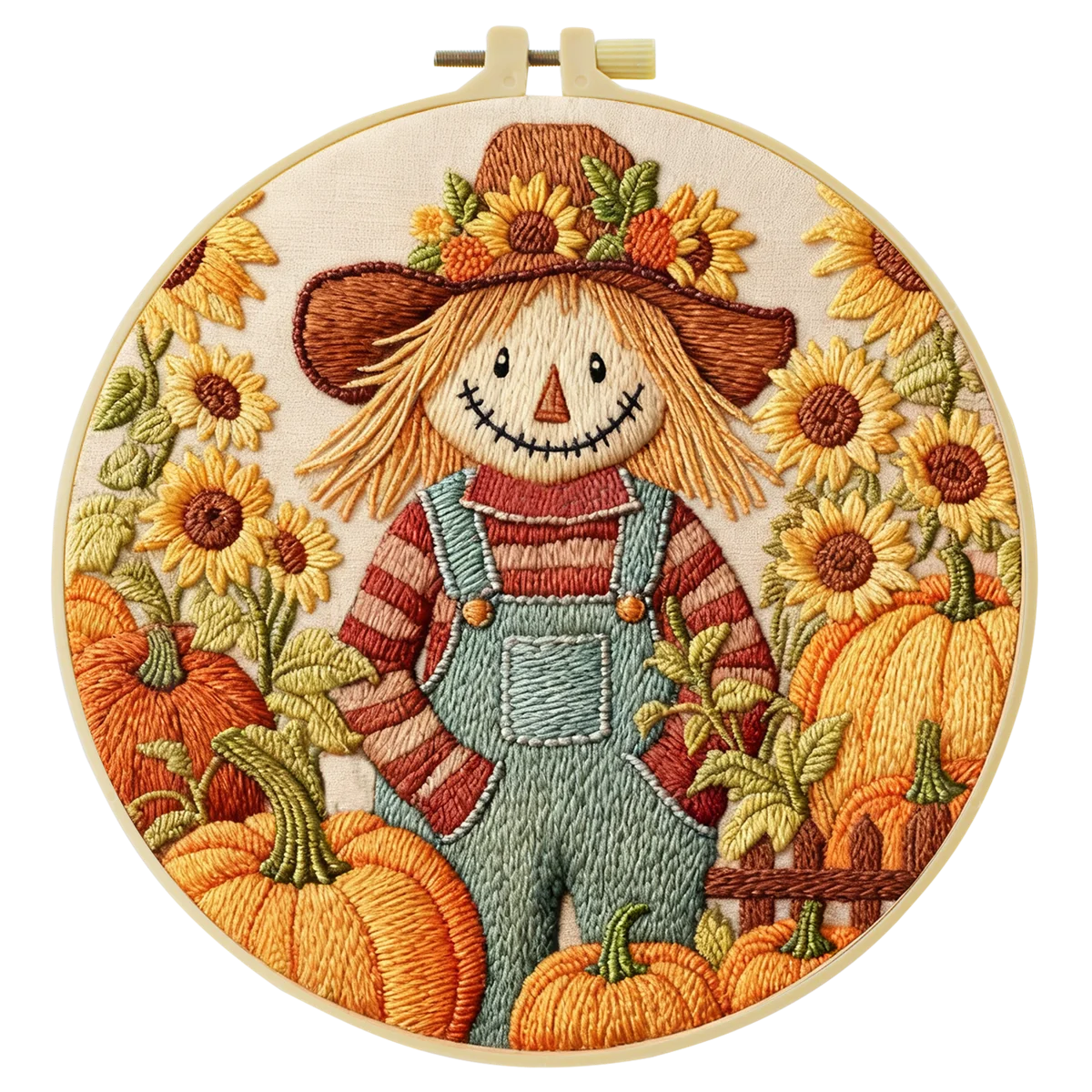 Grim Reaper Embroidery DIY Kit – Gothic Skull Beginner Stitching Kit with Hoop, Pattern & Threads