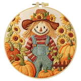 Lavender Field Embroidery DIY Kit – Beginner Floral Stitching Kit with Hoop & Pattern