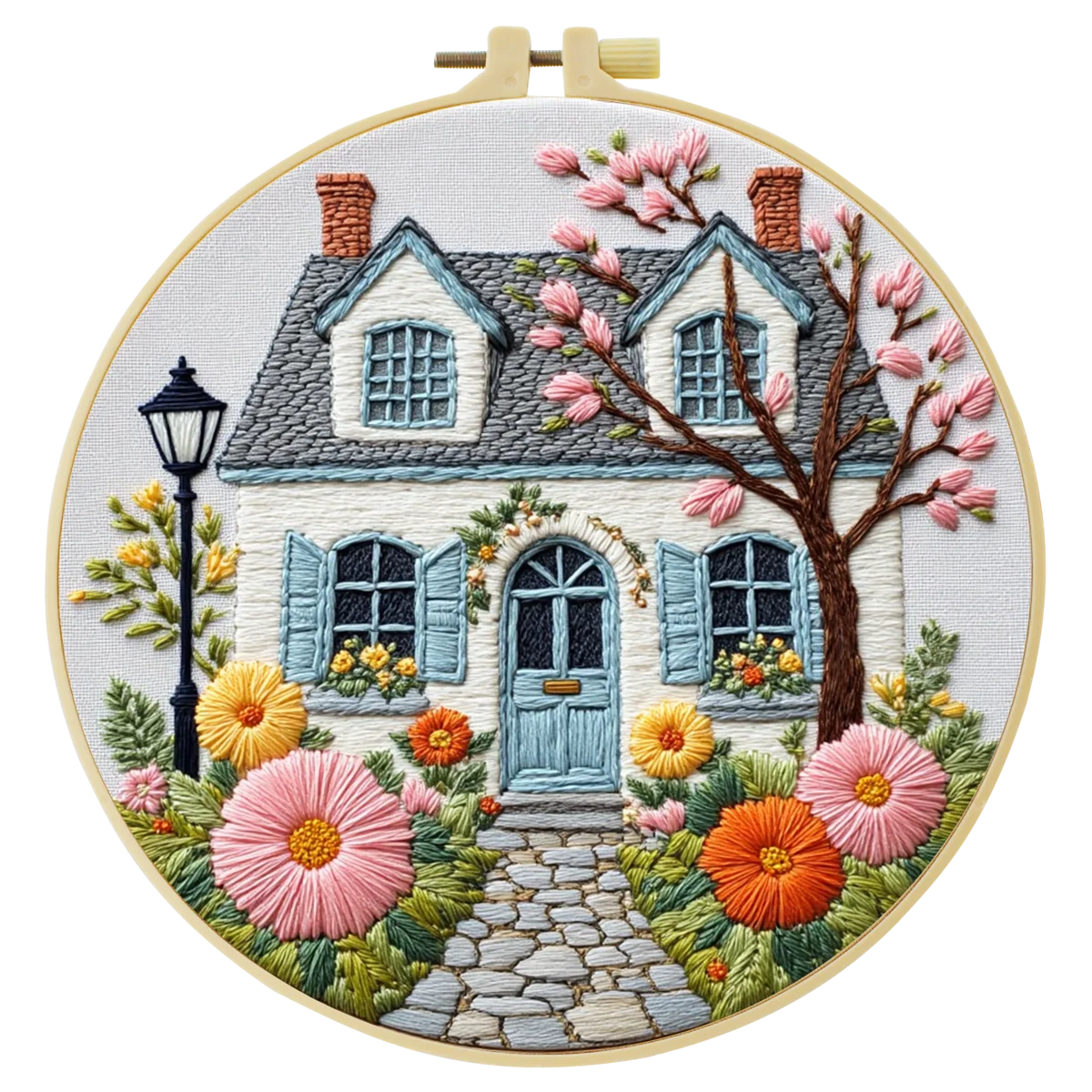 Cottage Garden Hand Embroidery Kit
