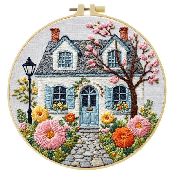 Cottage Garden Hand Embroidery Kit