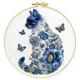 Cat Hand Embroidery Kit The Stichers Heavane