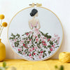 Floral Lady Hand Embroidery Kit The Stichers Heavane