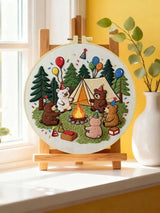 Birthday Bear Camp Embroidery Kit Kits For Stitchers