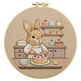Rabbit Cake Maker Embroidery Starter Kit