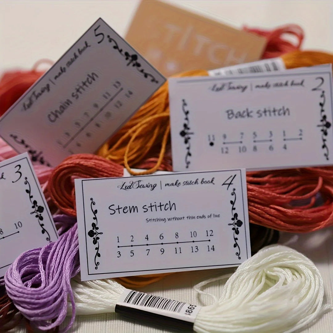 Embroidery Stitch Guide Book Kits For Stitchers