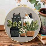 Kitty Hand Embroidery Kit The Stichers Heavane