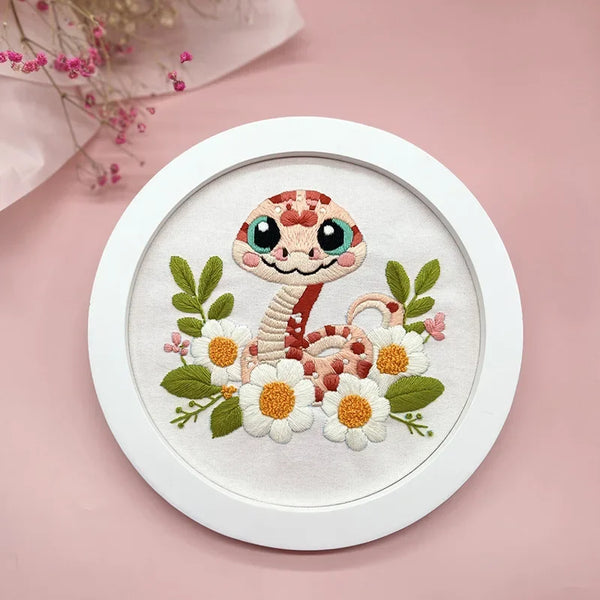 Snake Hand Embroidery Kit