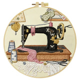 Retro Sewing Machine Embroidery Kit