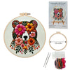 Floral Bear Hand Embroidery Kit The Stichers Heavane