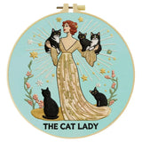 The Cat Lady Embroidery Kit Kits For Stitchers