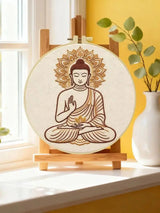 Serene Buddha Embroidery Kit Kits For Stitchers