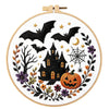 Spooky Halloween Floral Embroidery Kit – Set of 4