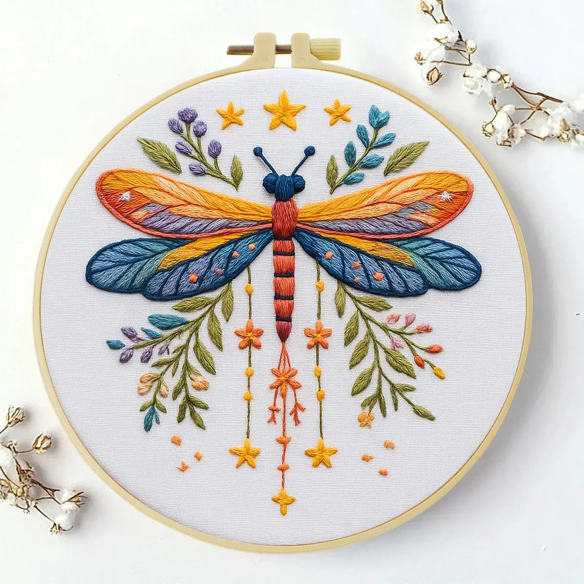 Dragonfly Hand Embroidery Kit The Stichers Heavane
