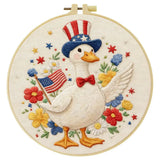 Patriotic Parade Goose Embroidery Kit Kits For Stitchers