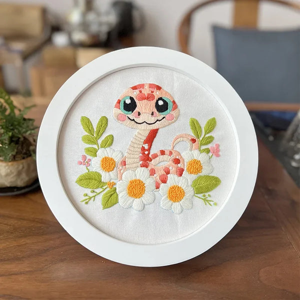 Snake Hand Embroidery Kit