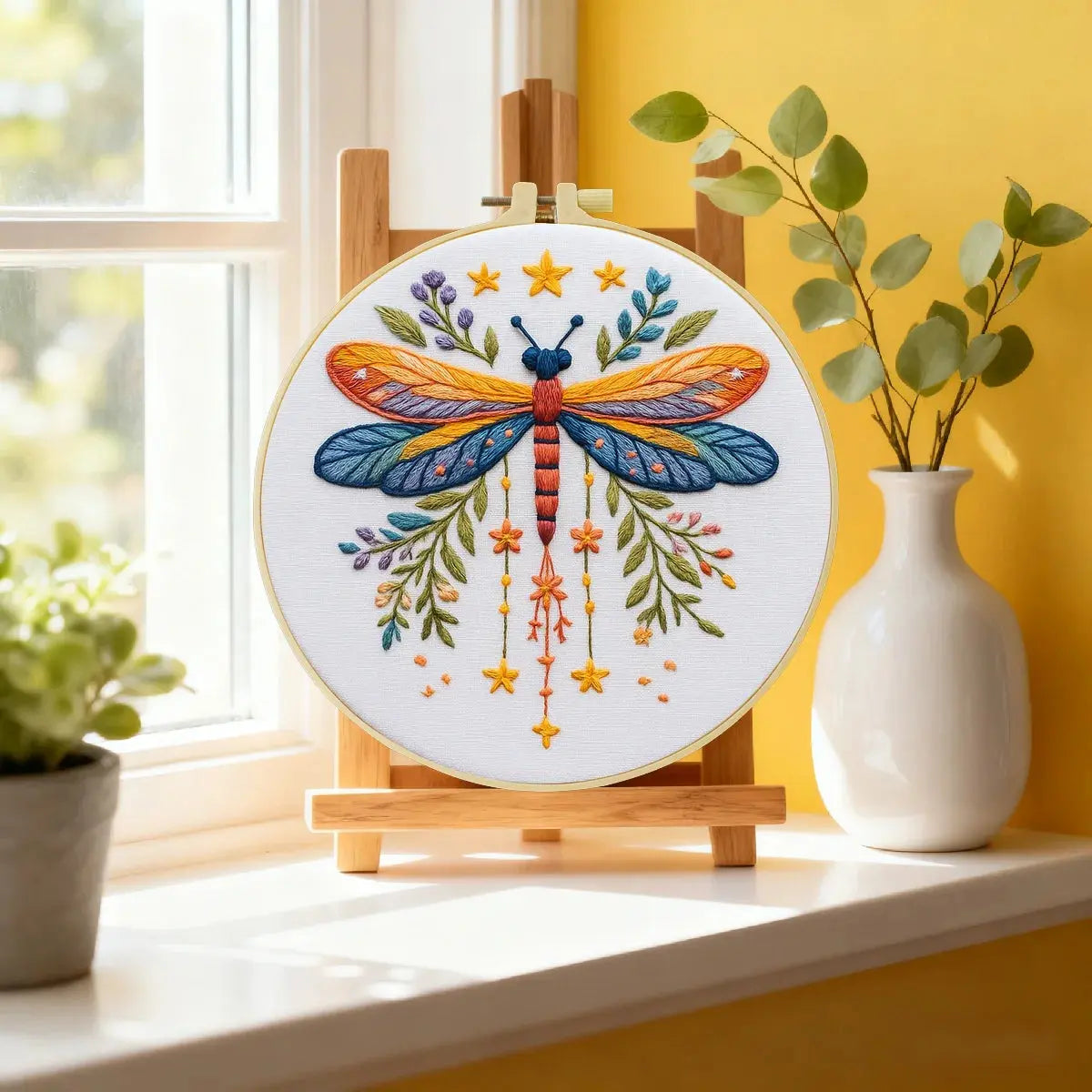 Dragonfly Hand Embroidery Kit The Stichers Heavane