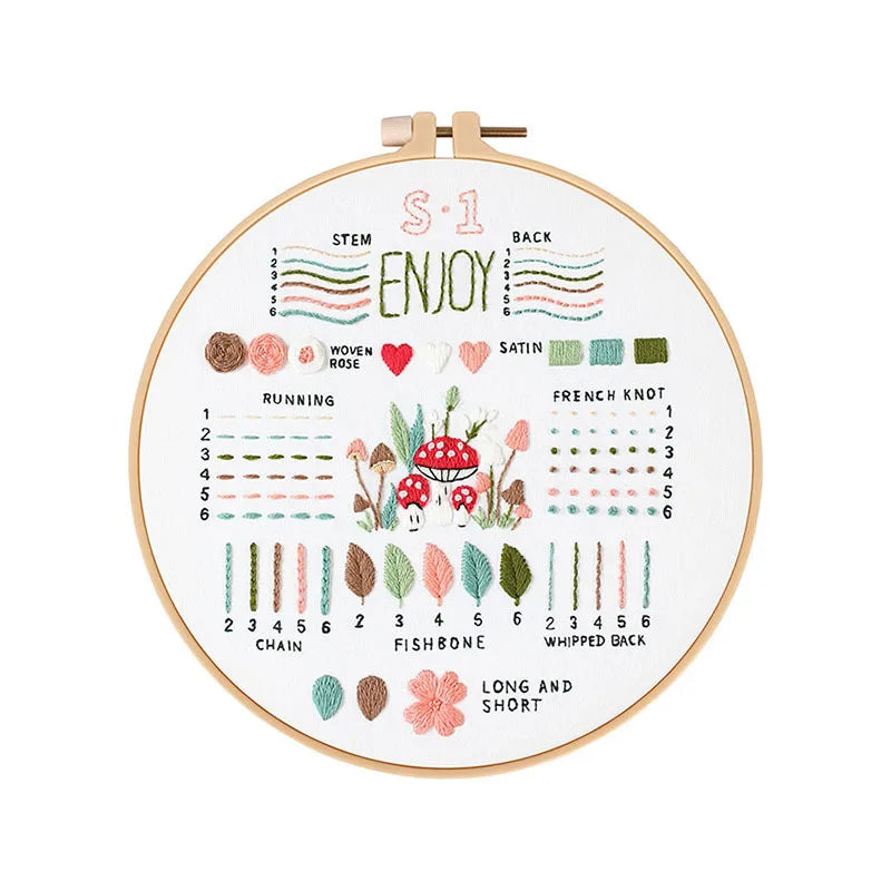 3-Piece Beginner Embroidery Stitch Practice Kit
