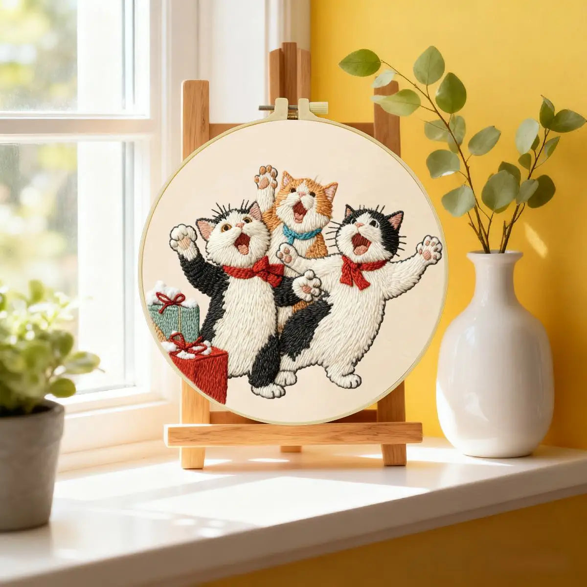 Naughty Kitten Embroidery Kit