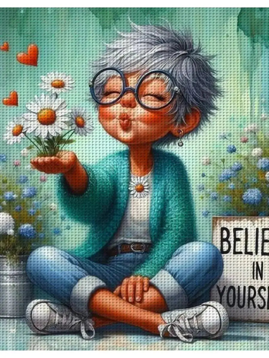 Believe in Yourself Cross Stitch Kit 🌼💖🧵✨