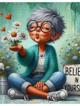 Believe in Yourself Cross Stitch Kit 🌼💖🧵✨ Kits For Stitchers