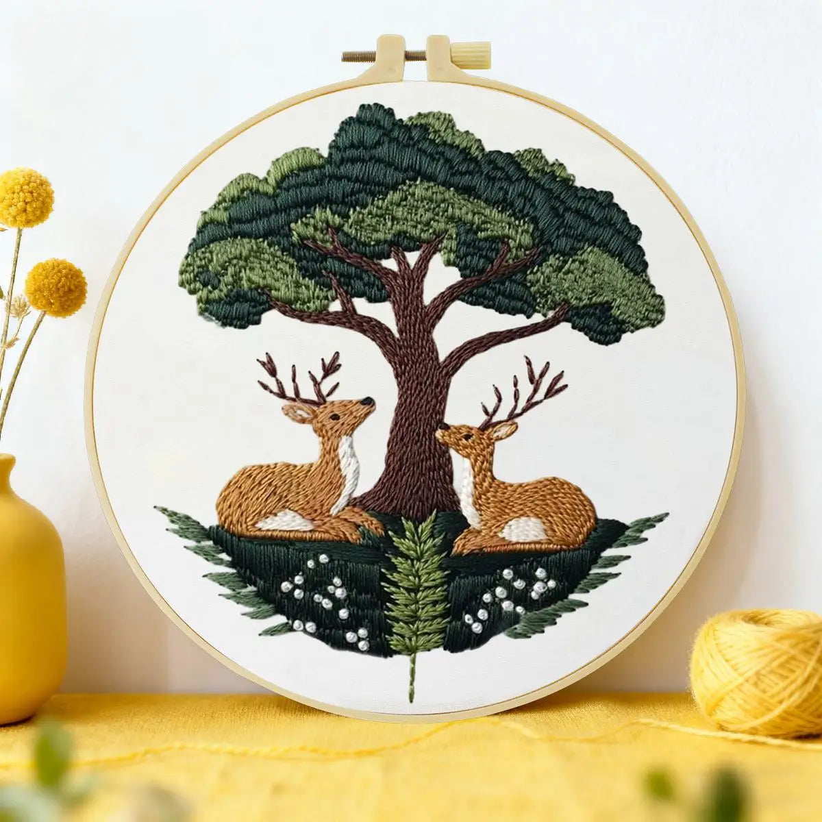 Forest Deer Embroidery Kit